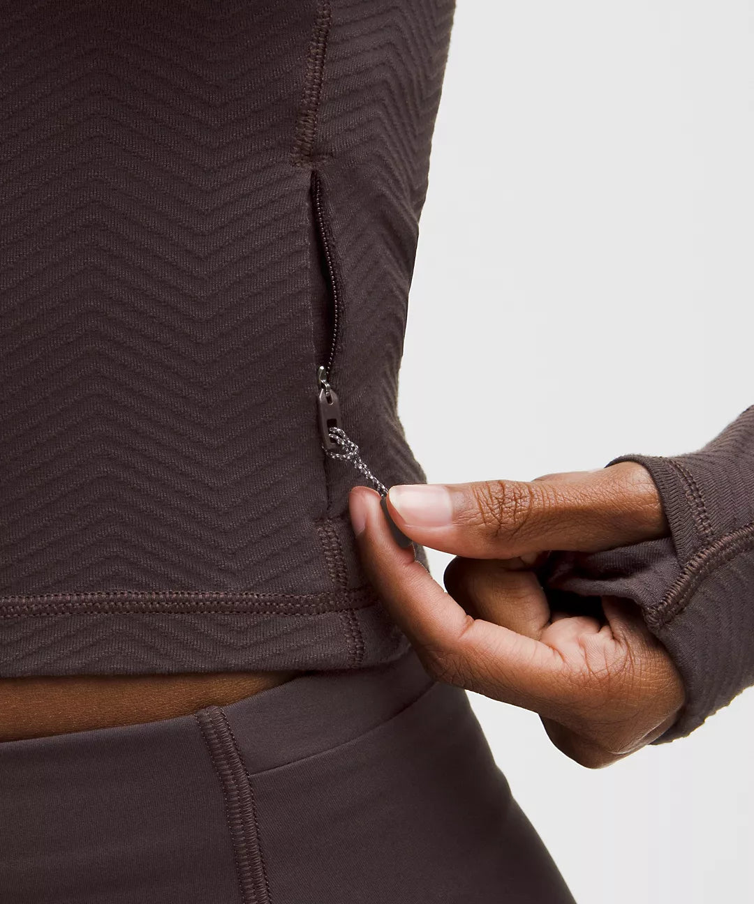 LULULEMON It's Rulu Cropped Half Zip Chevron Updated