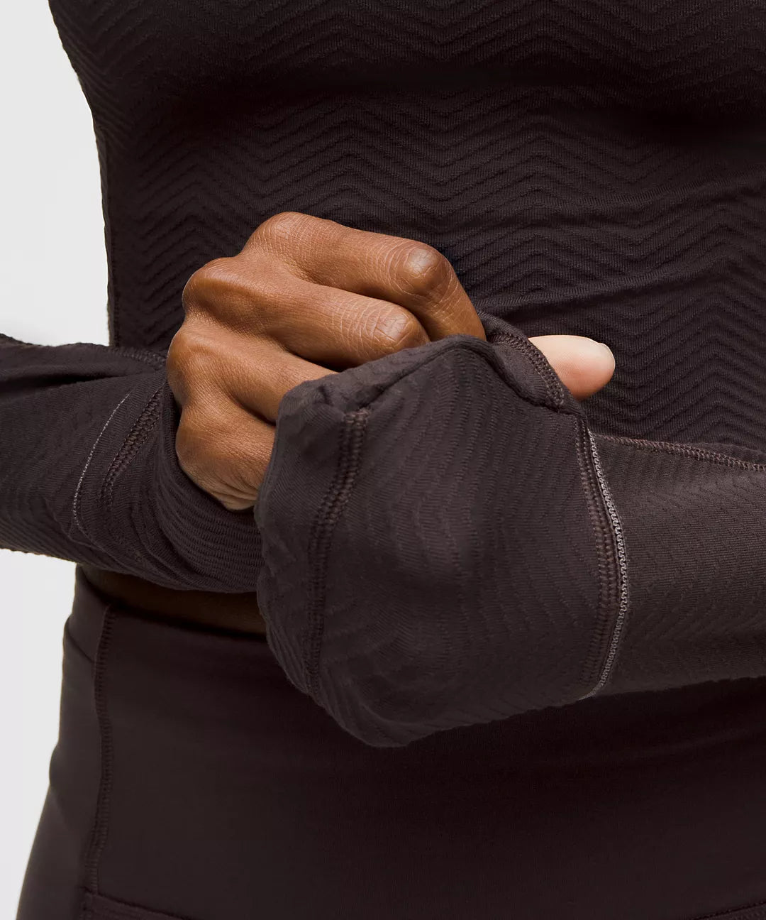 LULULEMON It's Rulu Cropped Half Zip Chevron Updated