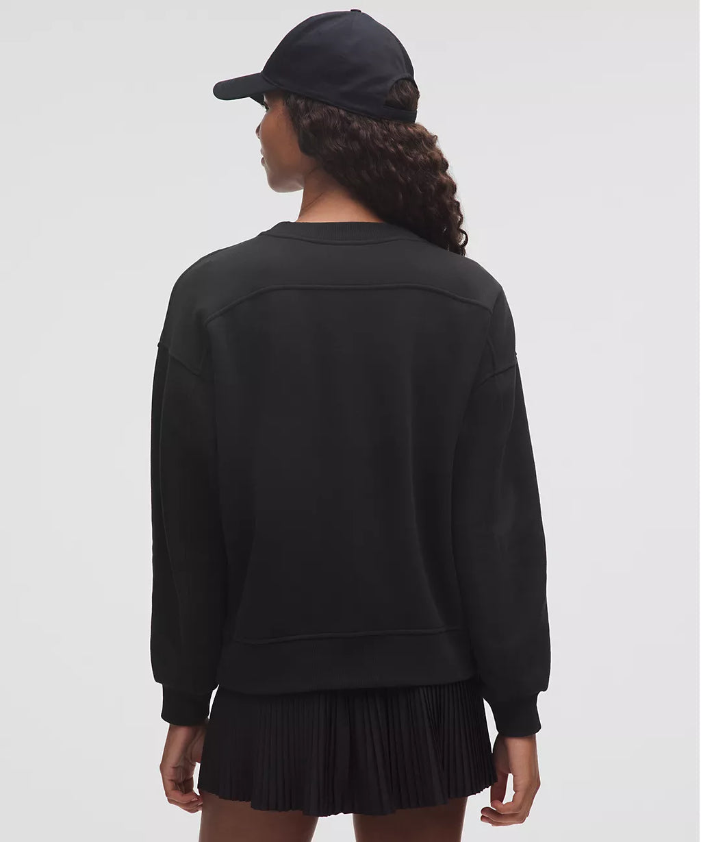 LULULEMON Perfectly Oversized Fleece Crew Logo