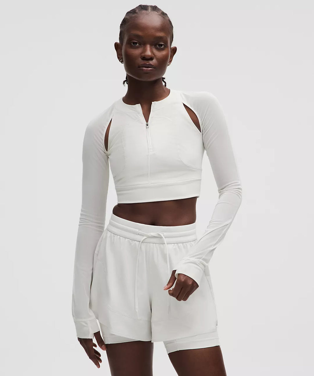 LULULEMON Mesh Cropped Long-Sleeve Shirt SLNSH Collection