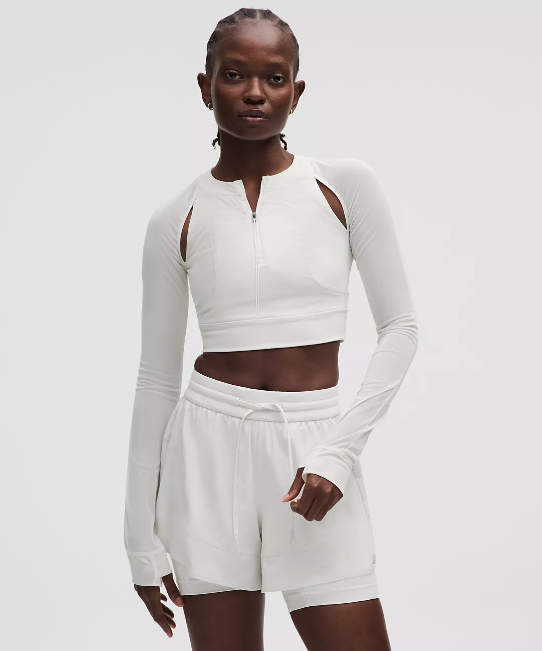 LULULEMON Mesh Cropped Long-Sleeve Shirt SLNSH Collection
