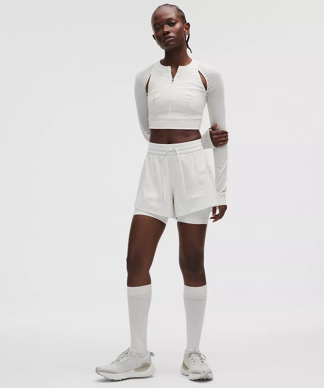 LULULEMON Mesh Cropped Long-Sleeve Shirt SLNSH Collection