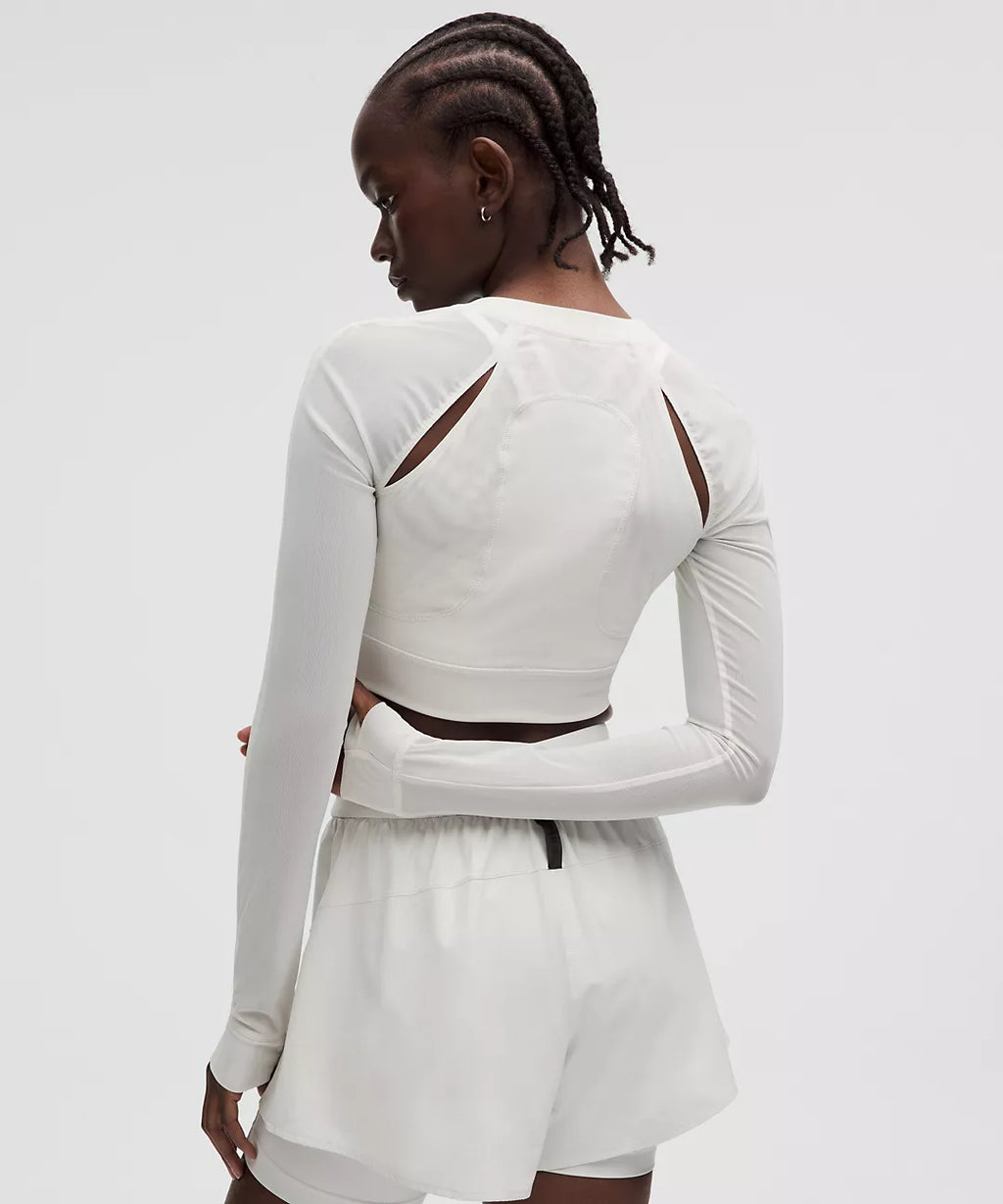 LULULEMON Mesh Cropped Long-Sleeve Shirt SLNSH Collection