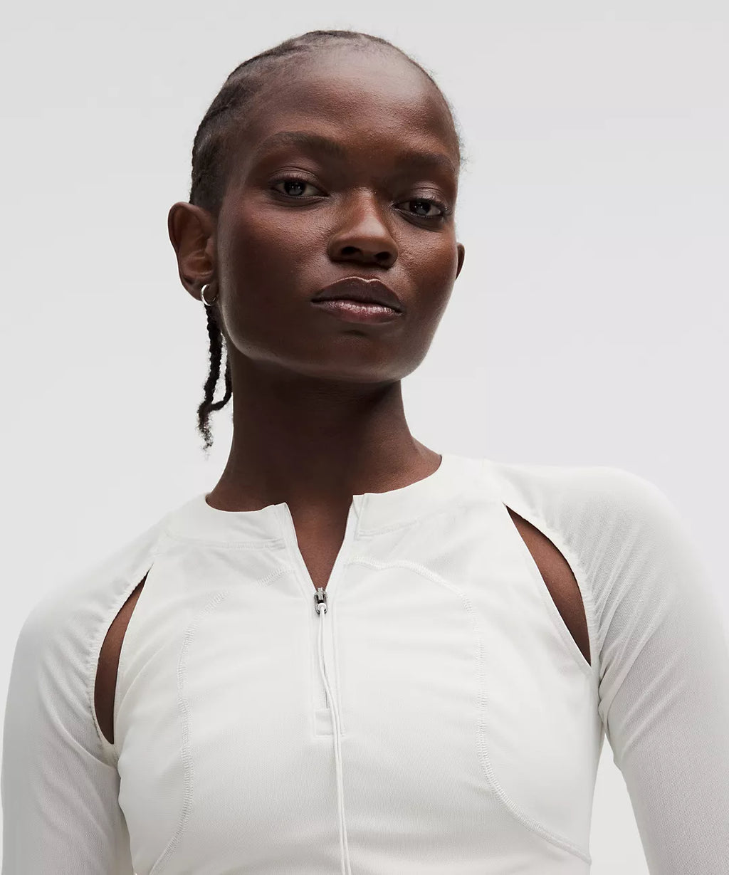 LULULEMON Mesh Cropped Long-Sleeve Shirt SLNSH Collection