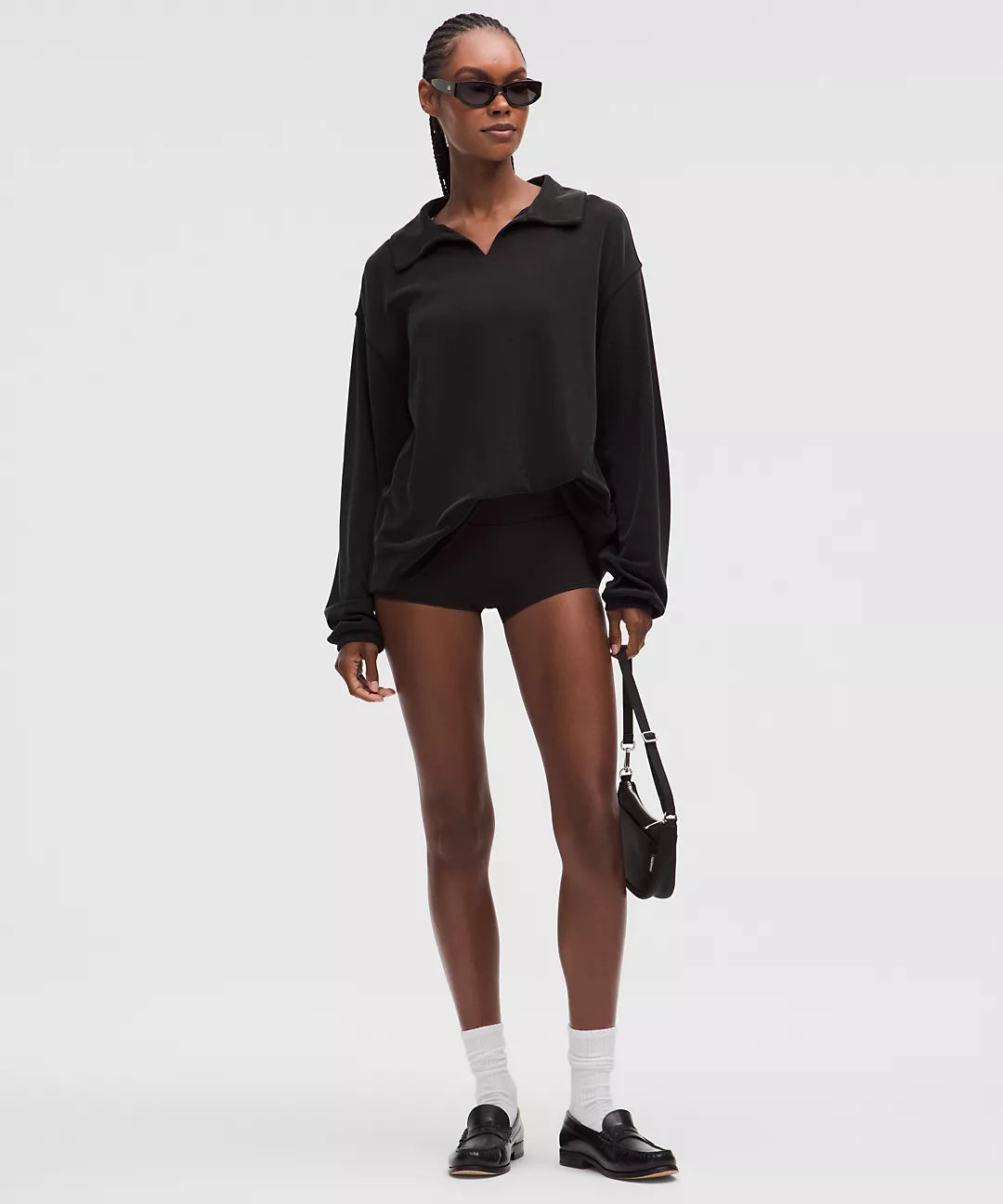 LULULEMON Softstreme Pique Oversized Long-Sleeve Polo Shirt