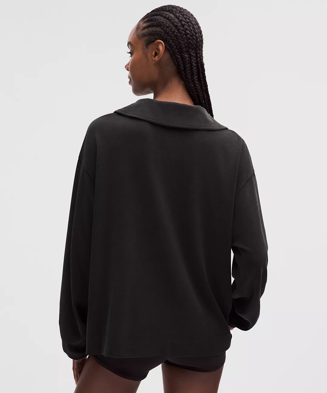 LULULEMON Softstreme Pique Oversized Long-Sleeve Polo Shirt