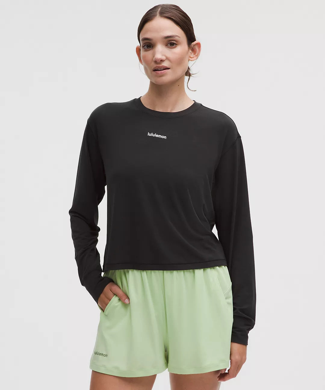 LULULEMON Jersey Training Long-Sleeve Shirt Wordmark