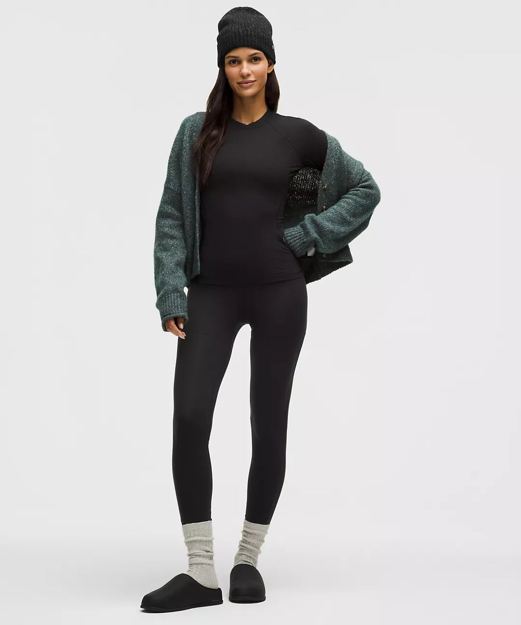 LULULEMON Diamond-Texture Wool-Blend Crewneck Base Layer