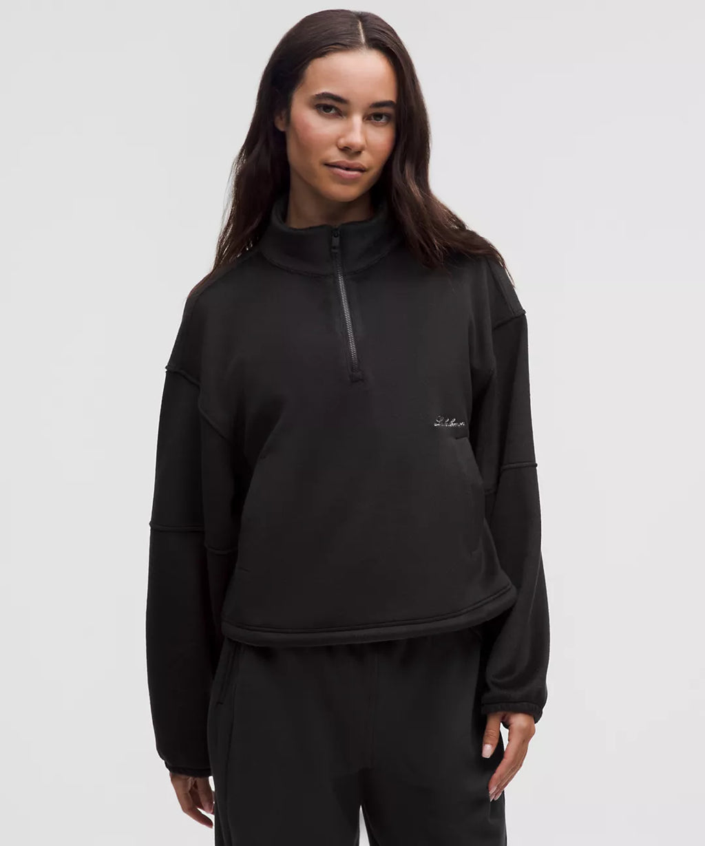 LULULEMON Plush Velour Oversized Half Zip