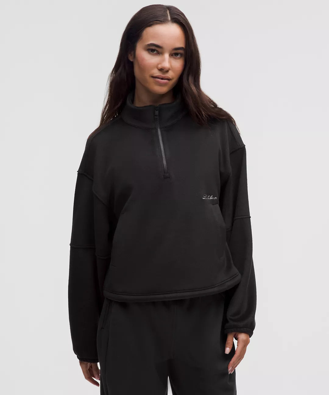 LULULEMON Plush Velour Oversized Half Zip