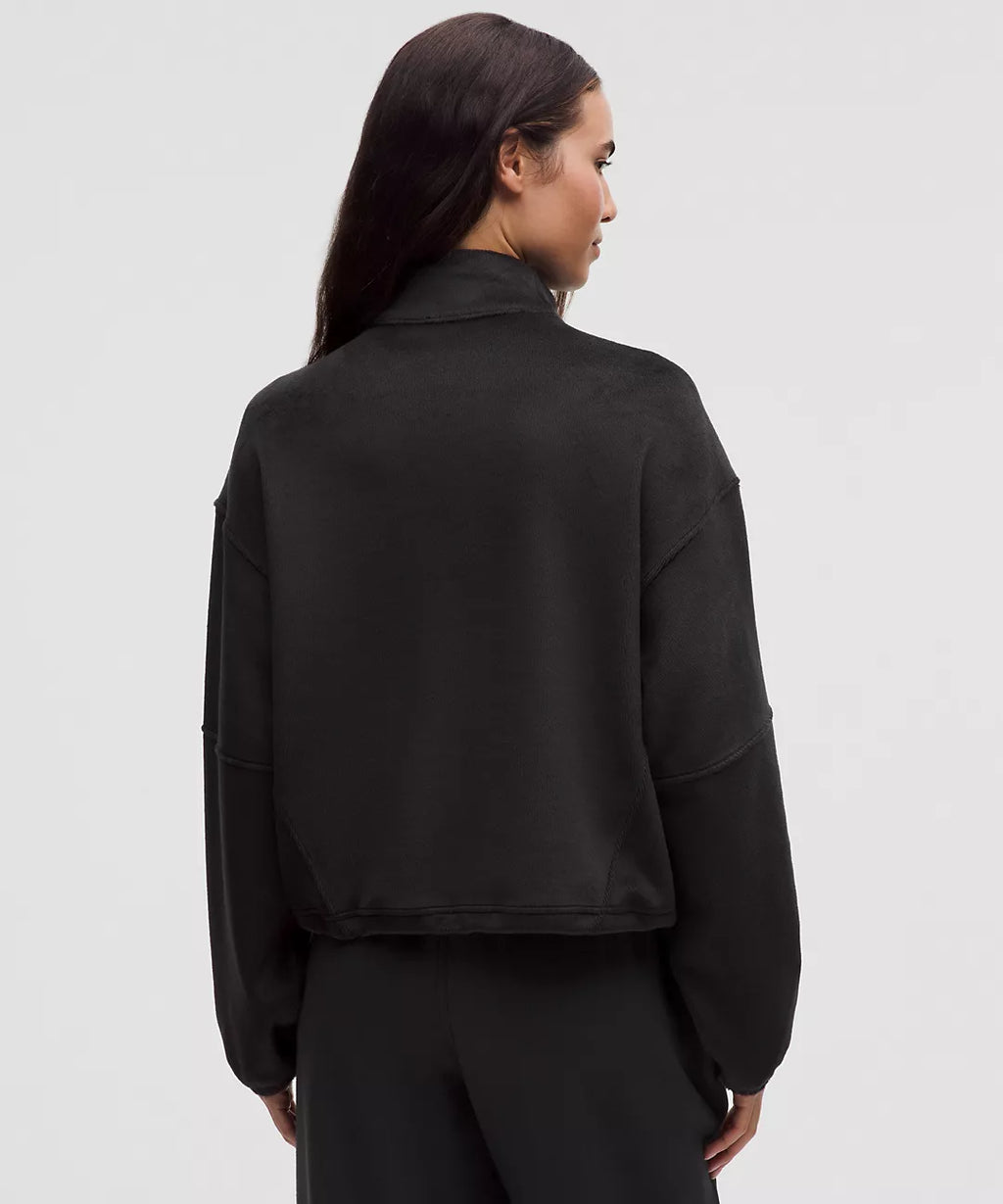 LULULEMON Plush Velour Oversized Half Zip