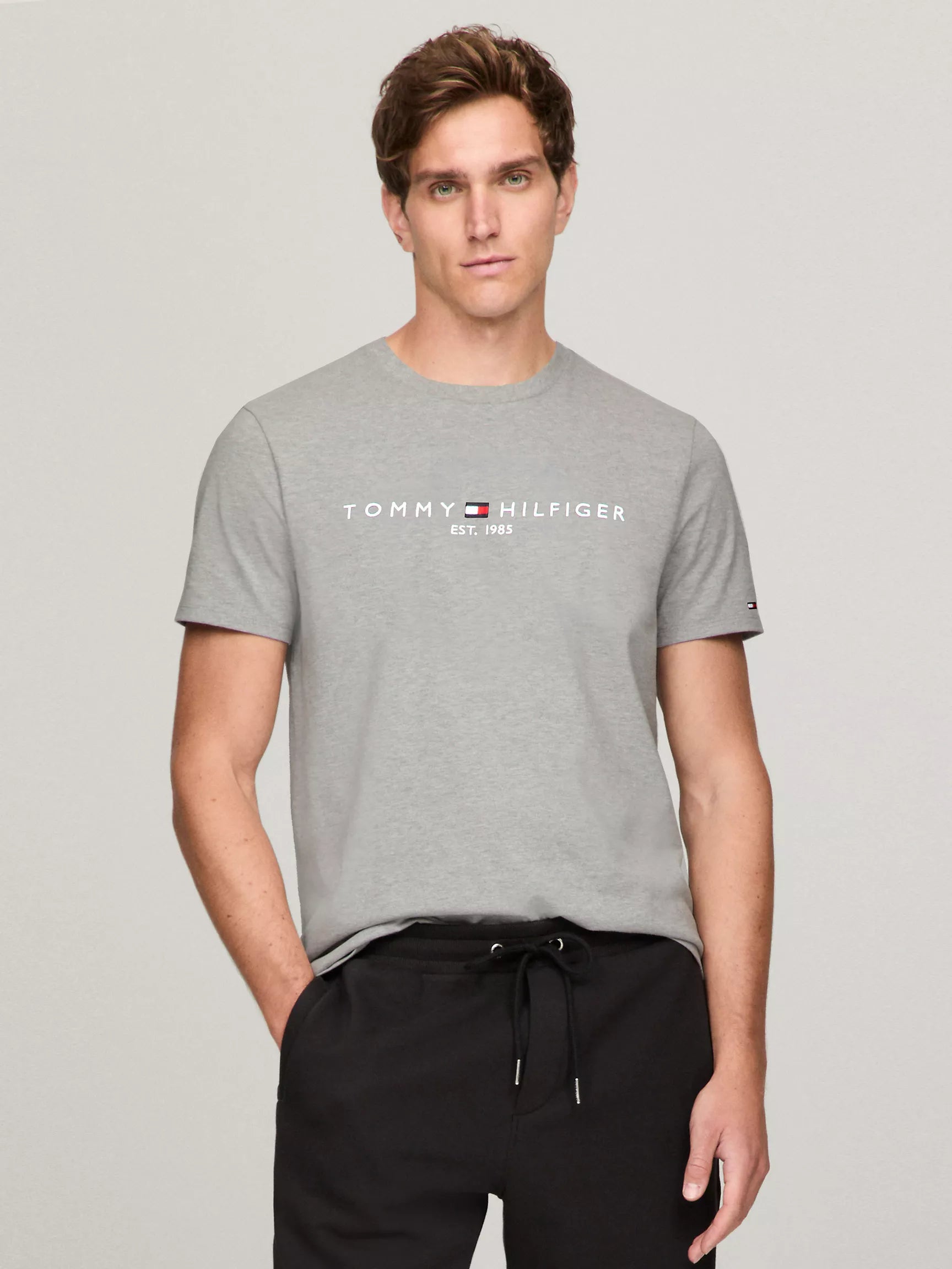 Tommy Embroidered Tommy Logo Slim Fit T-Shirt