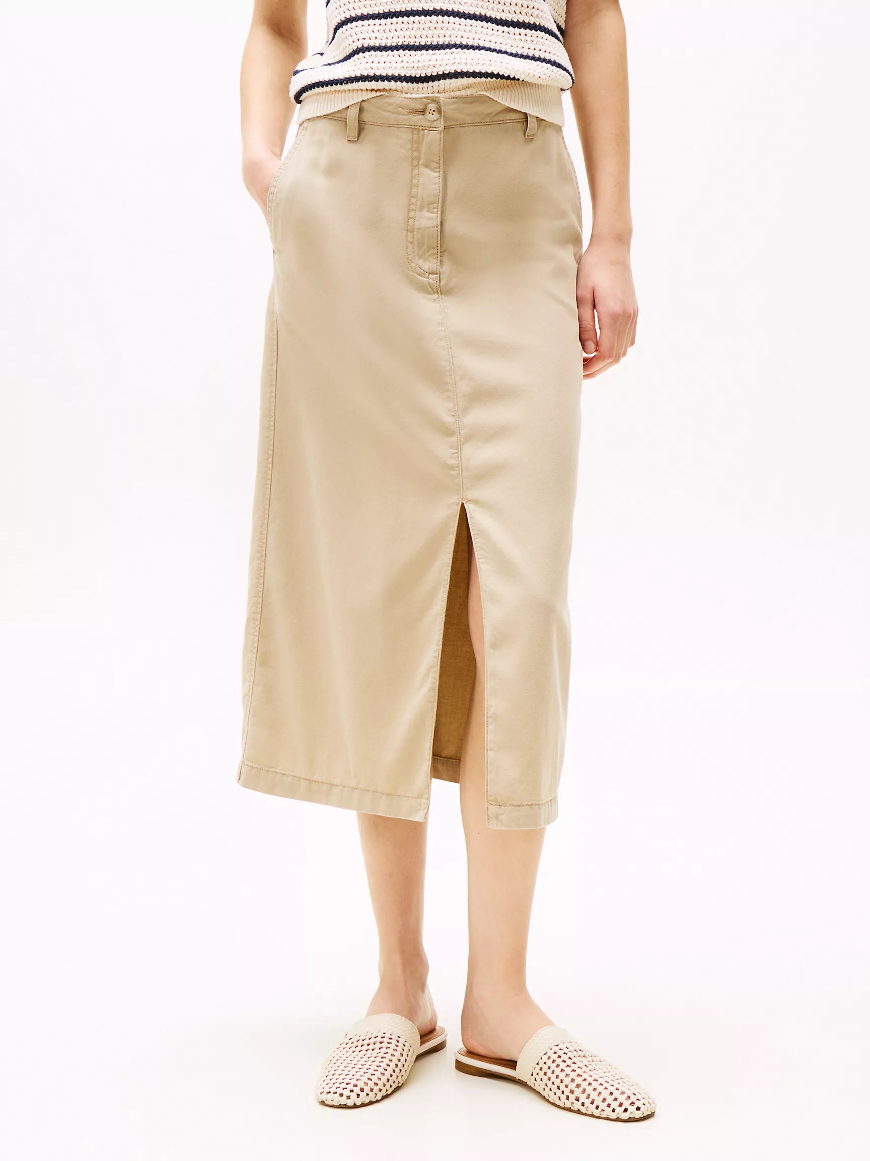 Tommy Slim Fit Midi Skirt