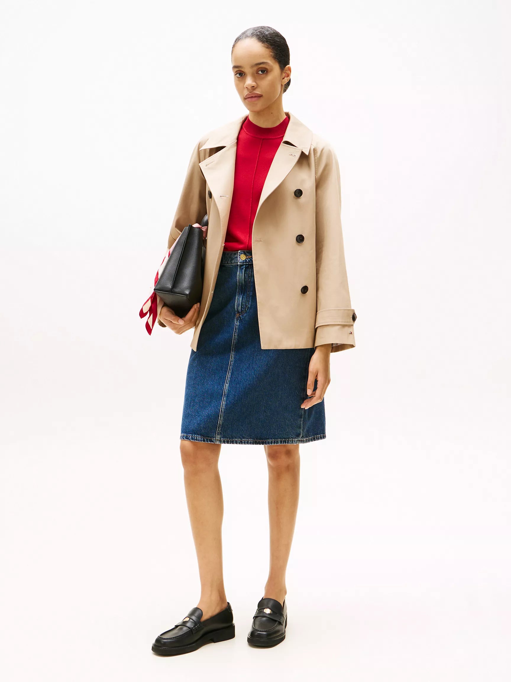 Tommy Straight Fit Denim Skirt
