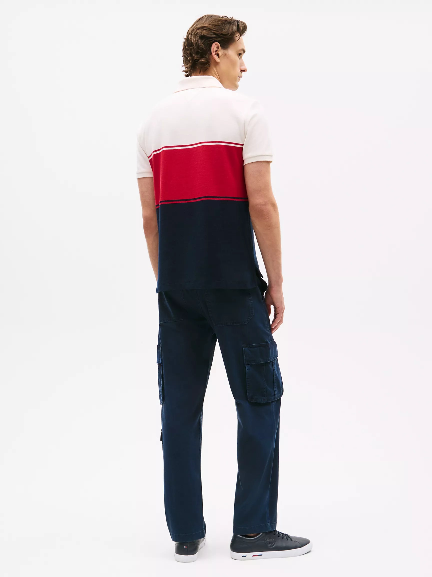 Tommy Regular Fit Colorblock Wicking Polo