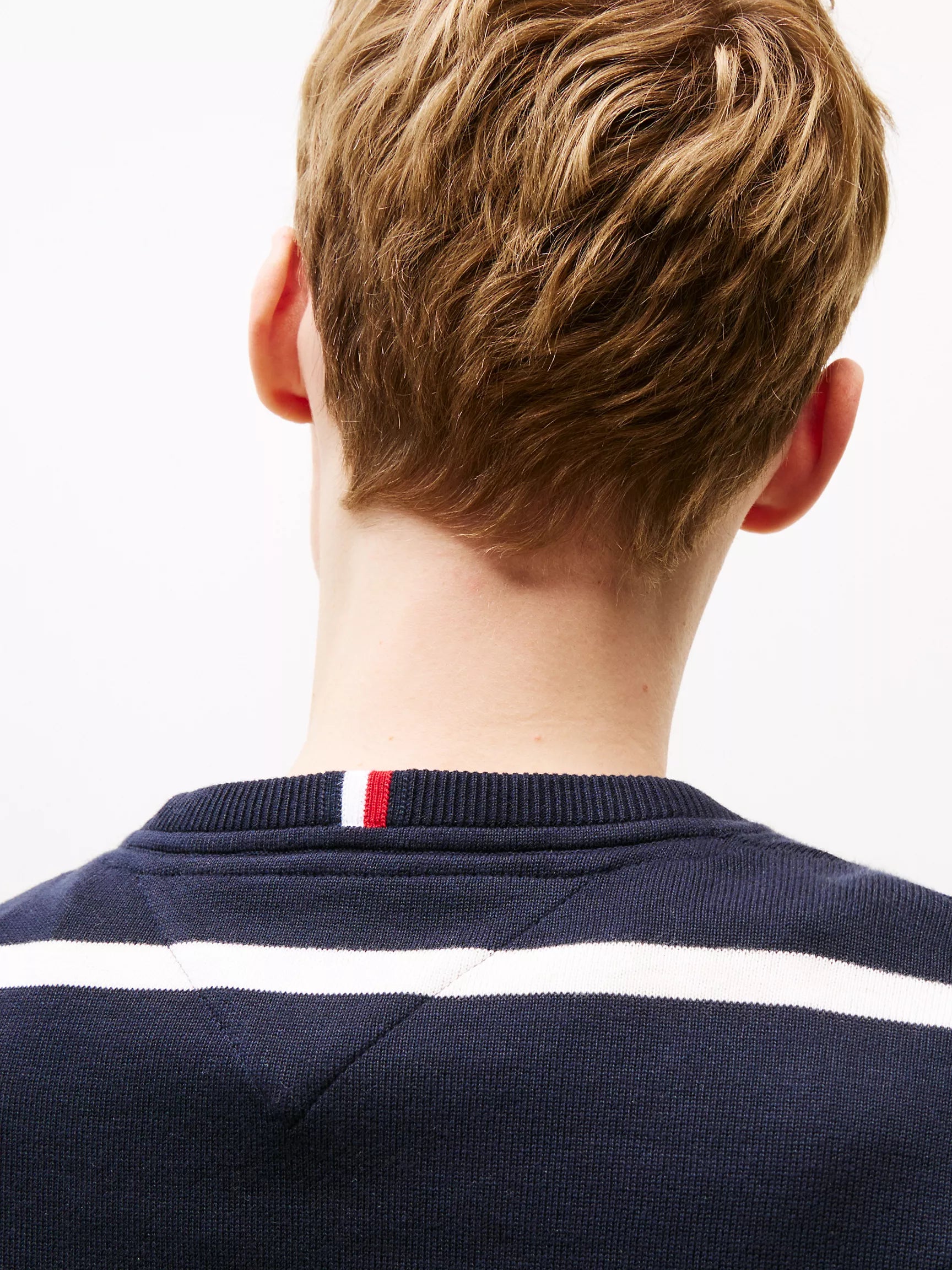 Tommy Stripe Crewneck Sweater
