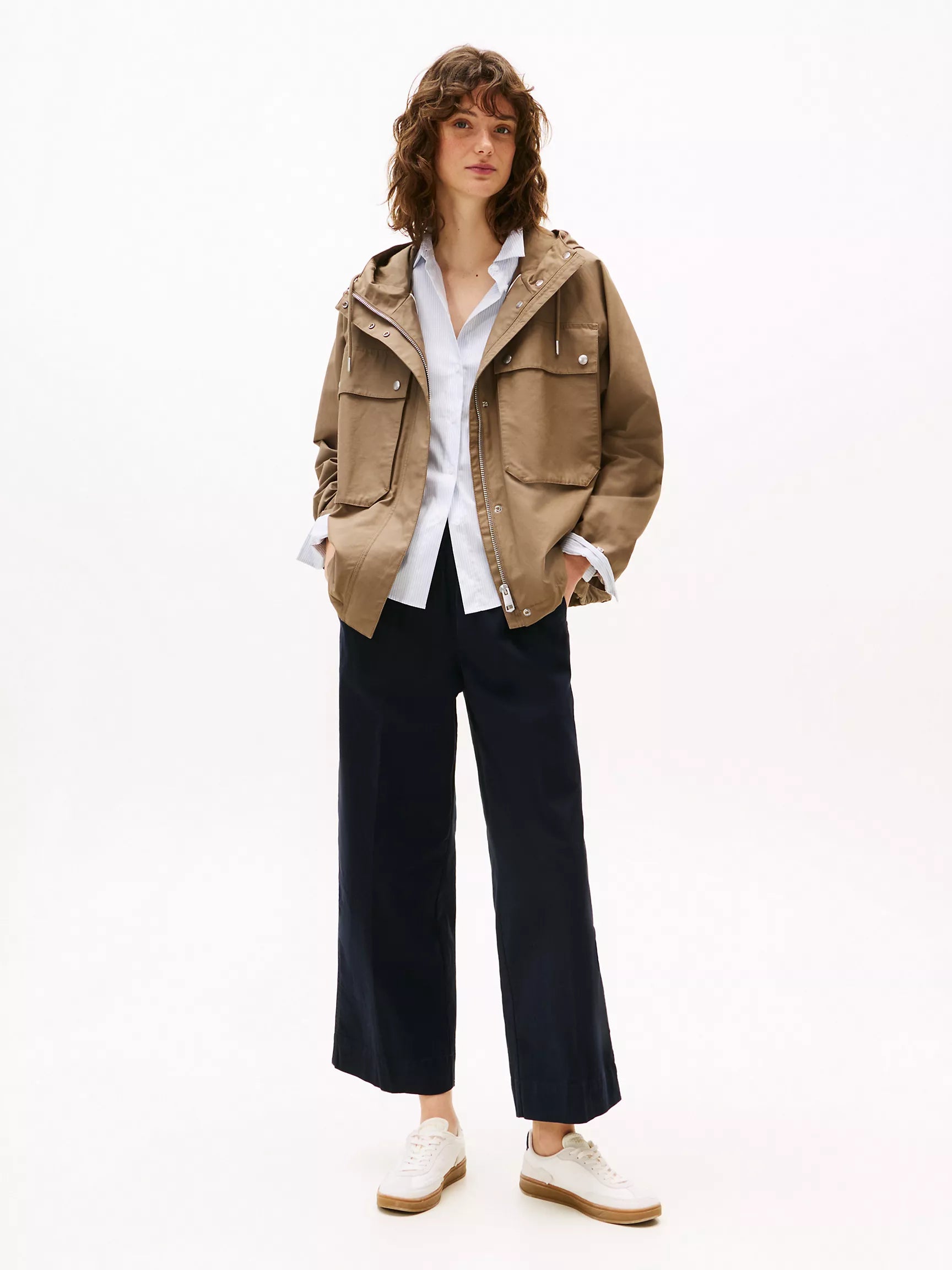 Tommy Pull-On Wide-Leg Ankle Pant