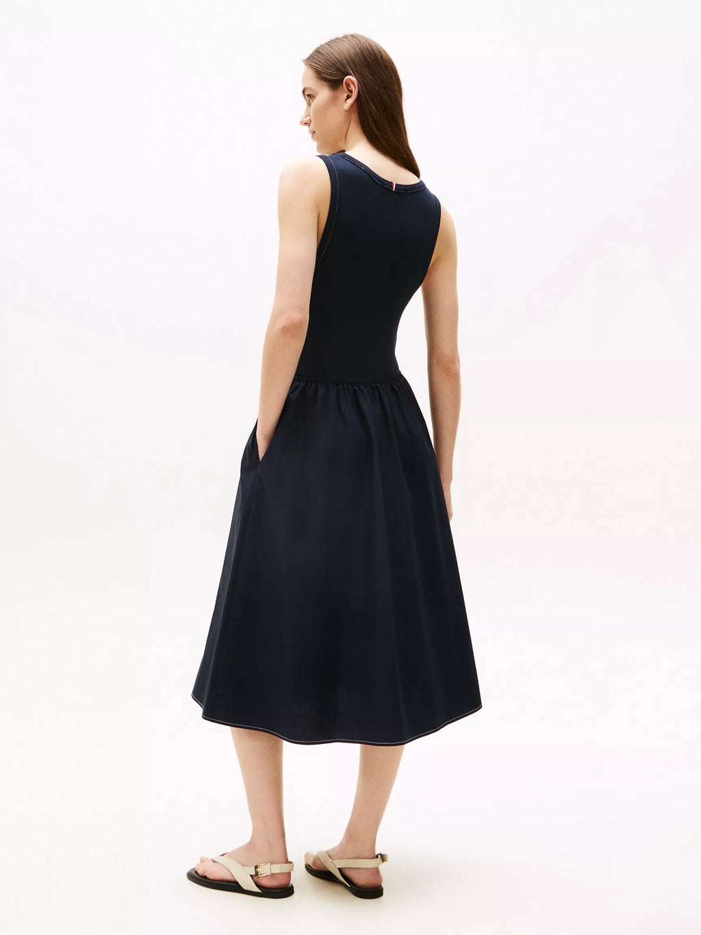 Tommy Sleeveless Midi Dress