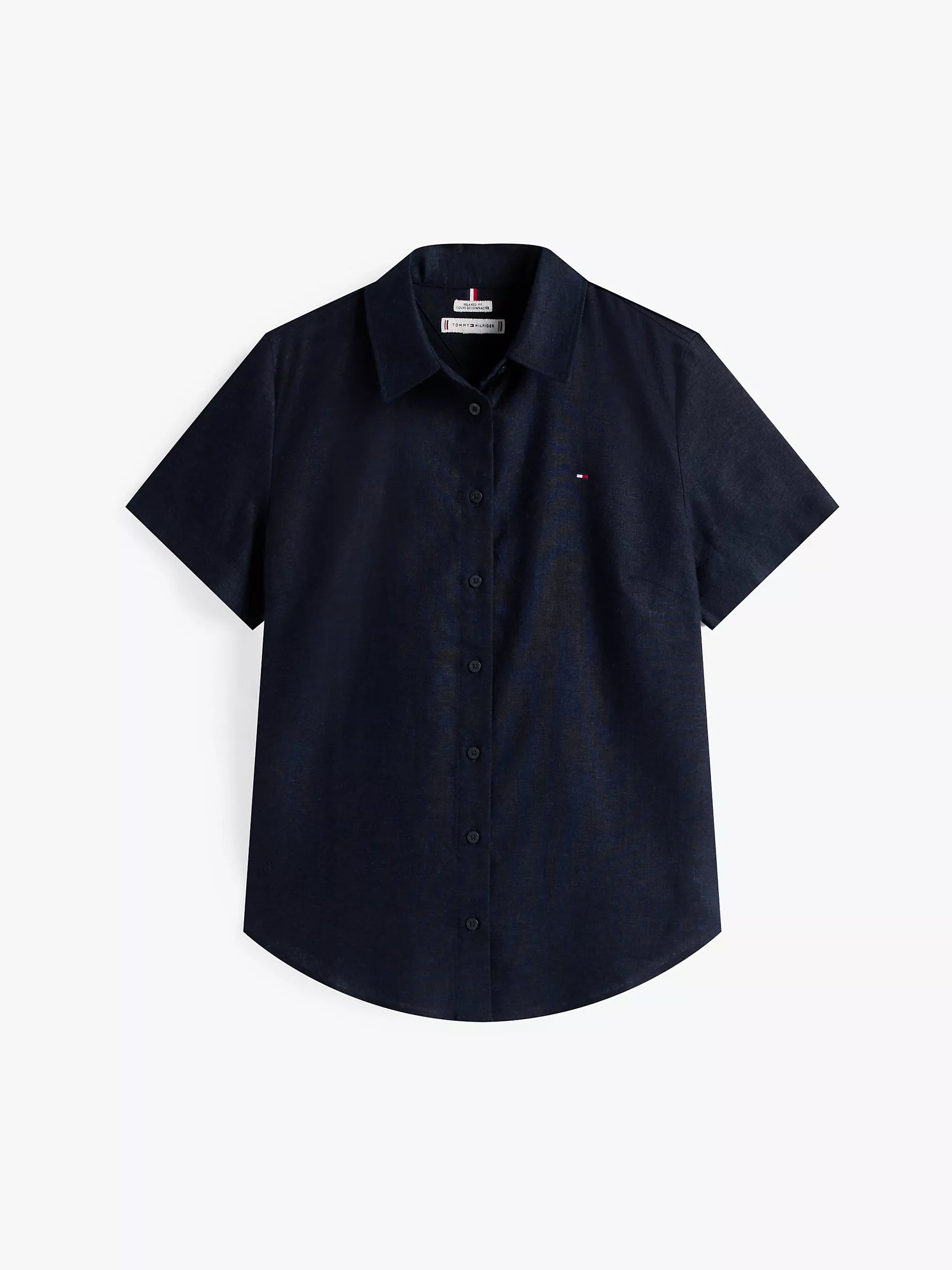 Tommy Short-Sleeve Linen-Blend Shirt