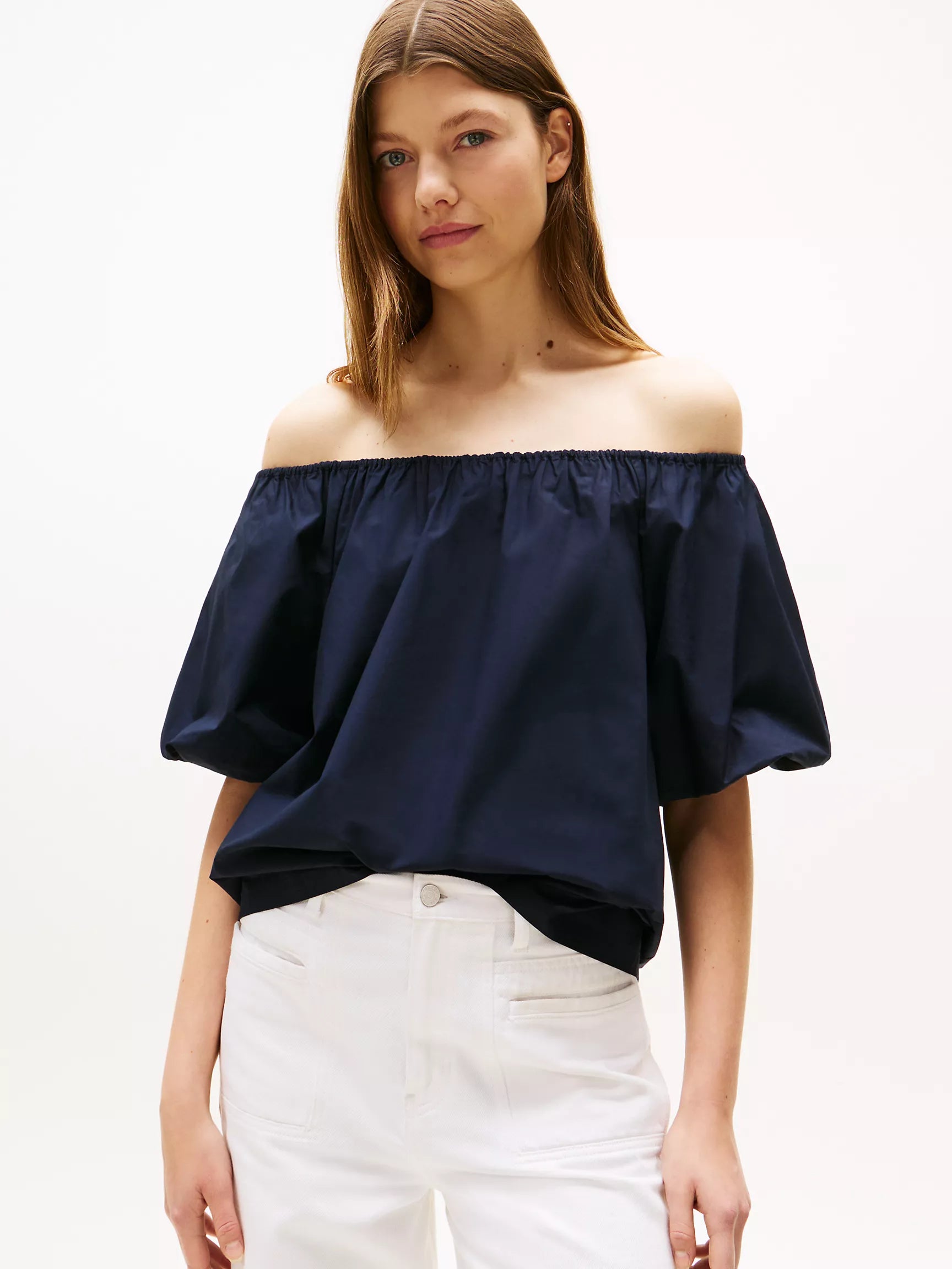 Tommy Puff-Sleeve Top