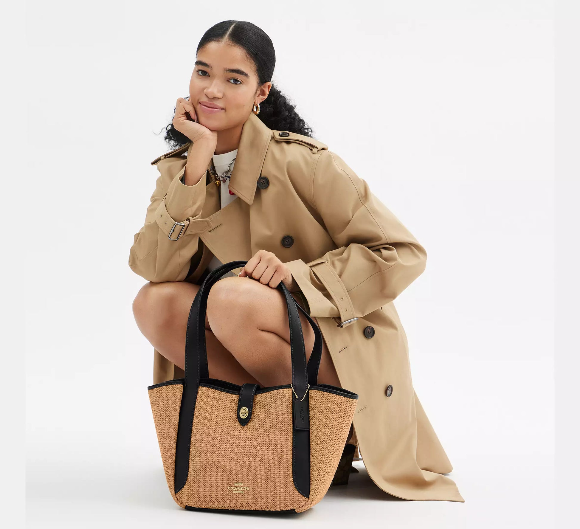 Coach Hadley Turnlock Tote Bag