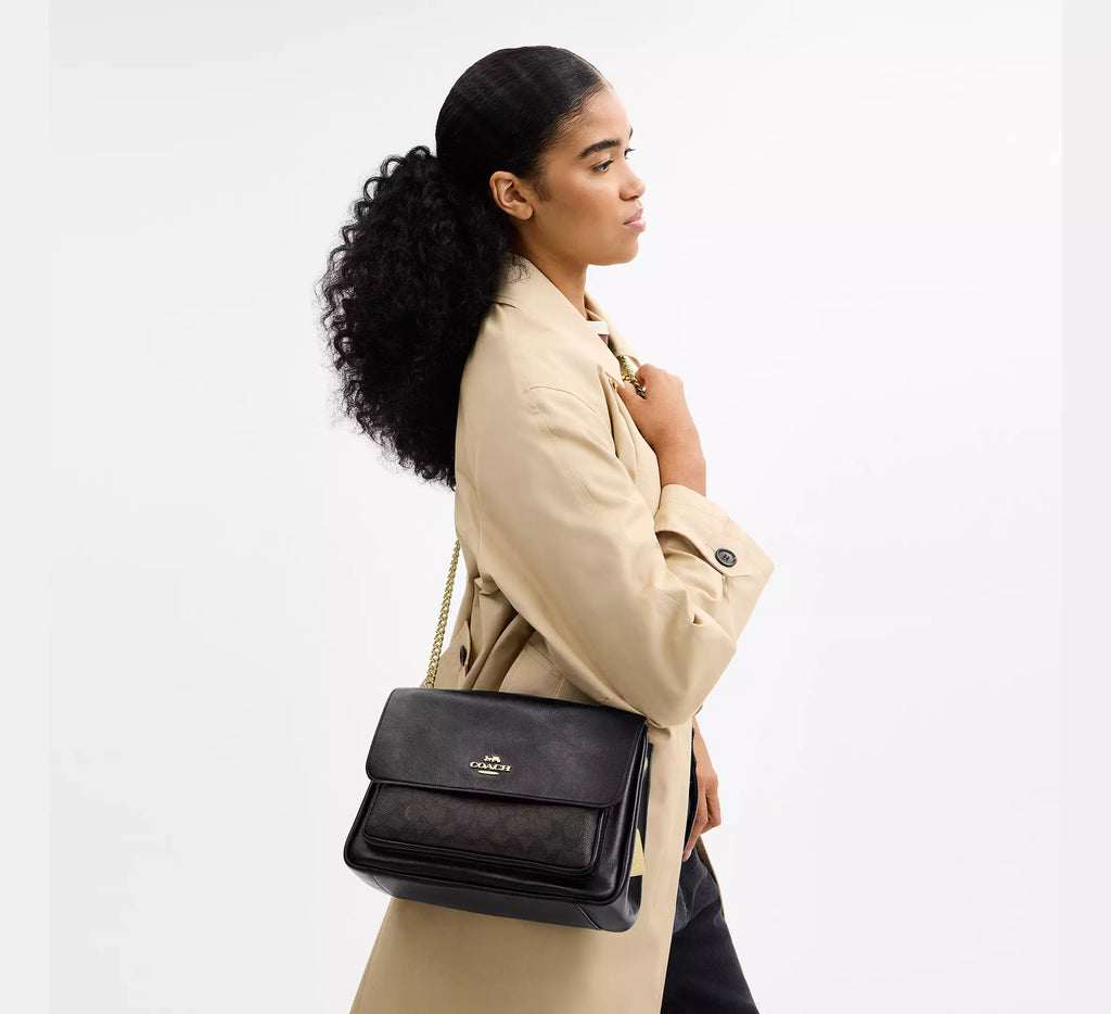 COACH Elodie Crossbody Bag In Signature Canvas