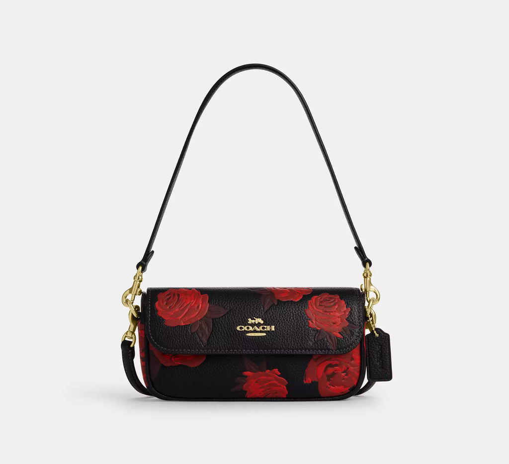 COACH Hailey Flap Bag With Floral Print