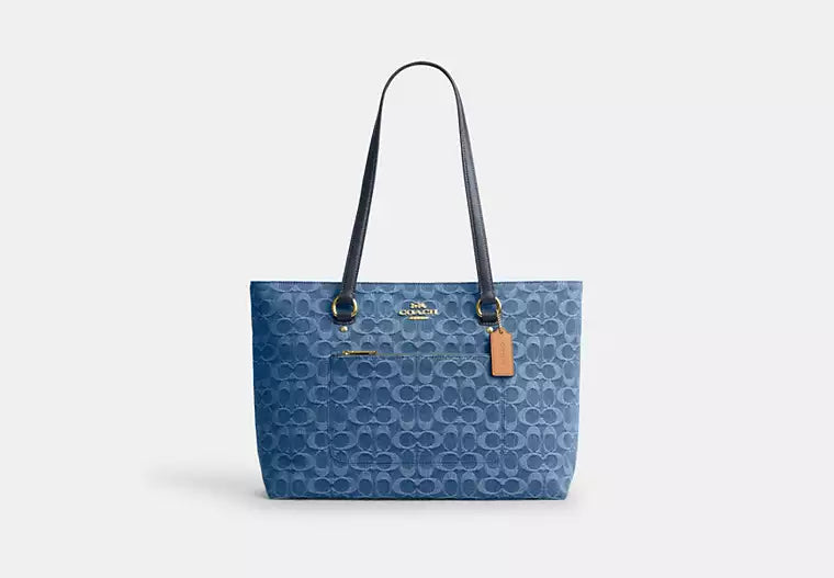 Coach Station Tote Bag In Signature Denim