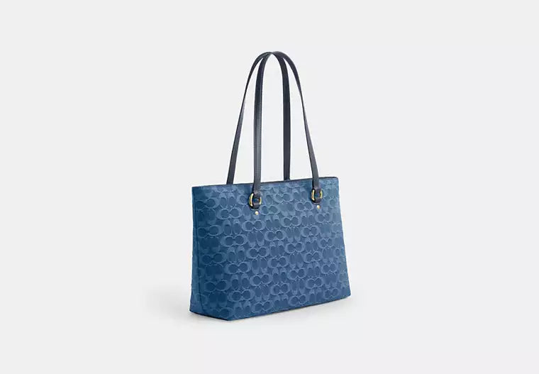 Coach Station Tote Bag In Signature Denim