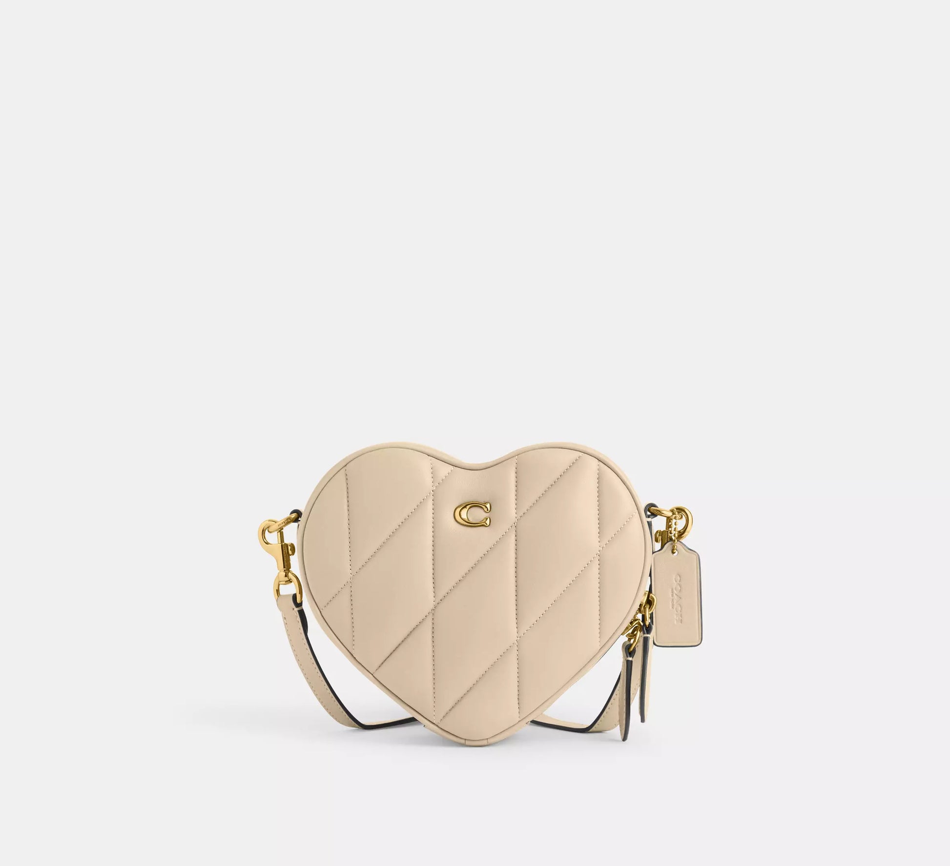 Coach Heart Crossbody Bag With Quilting (591)