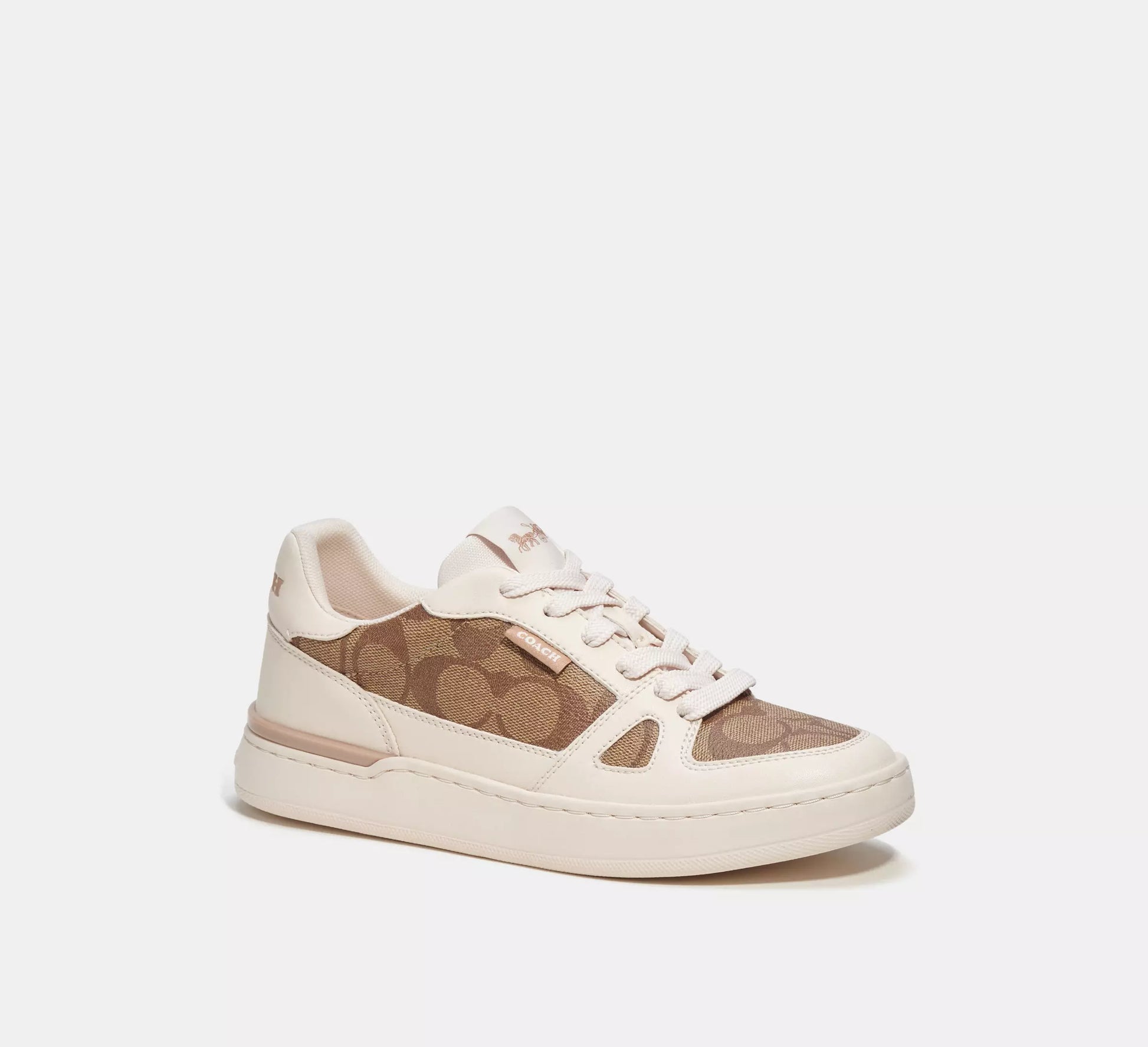 Coach Clip Court Low Top Sneaker In Signature Canvas