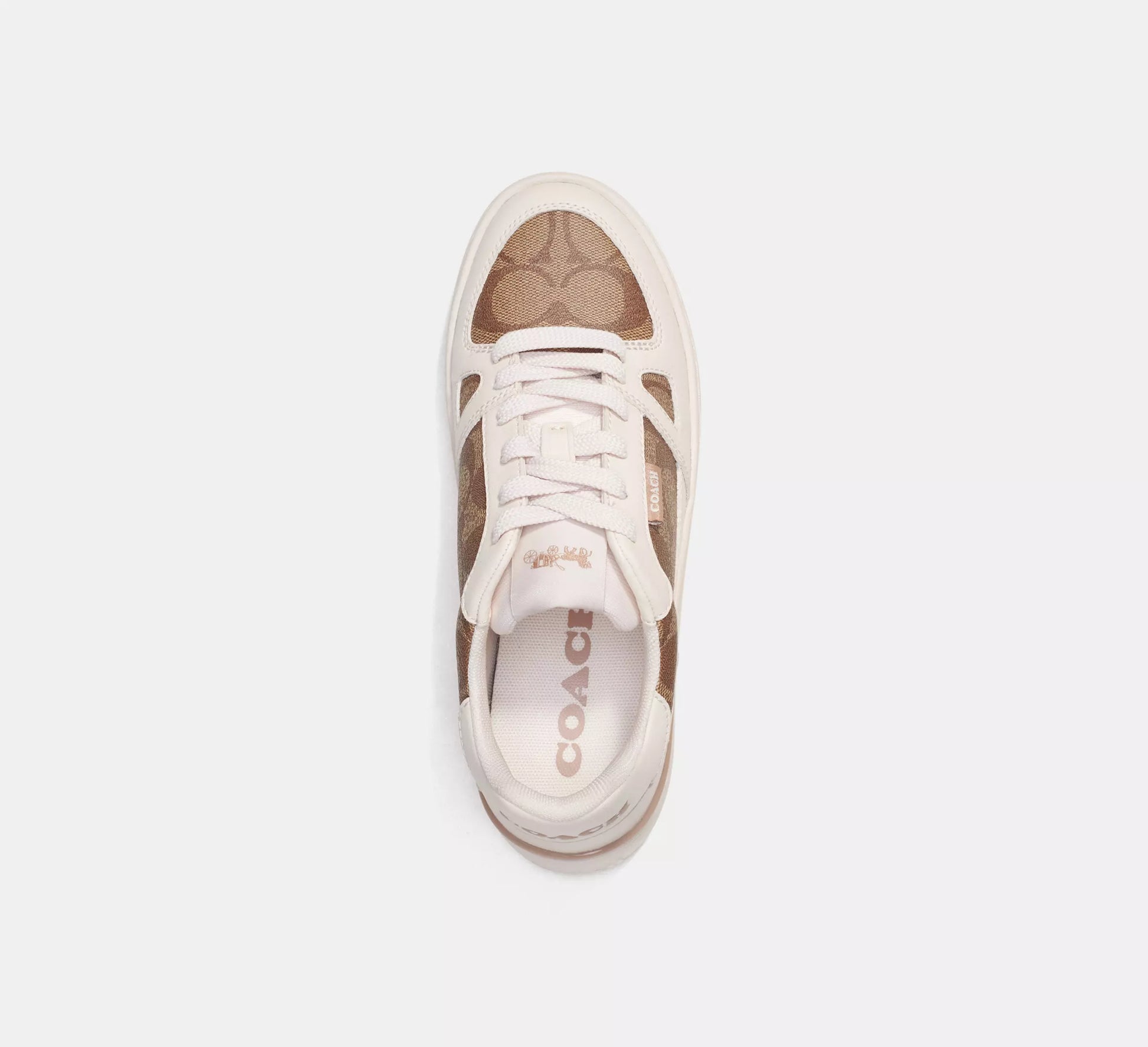 Coach Clip Court Low Top Sneaker In Signature Canvas