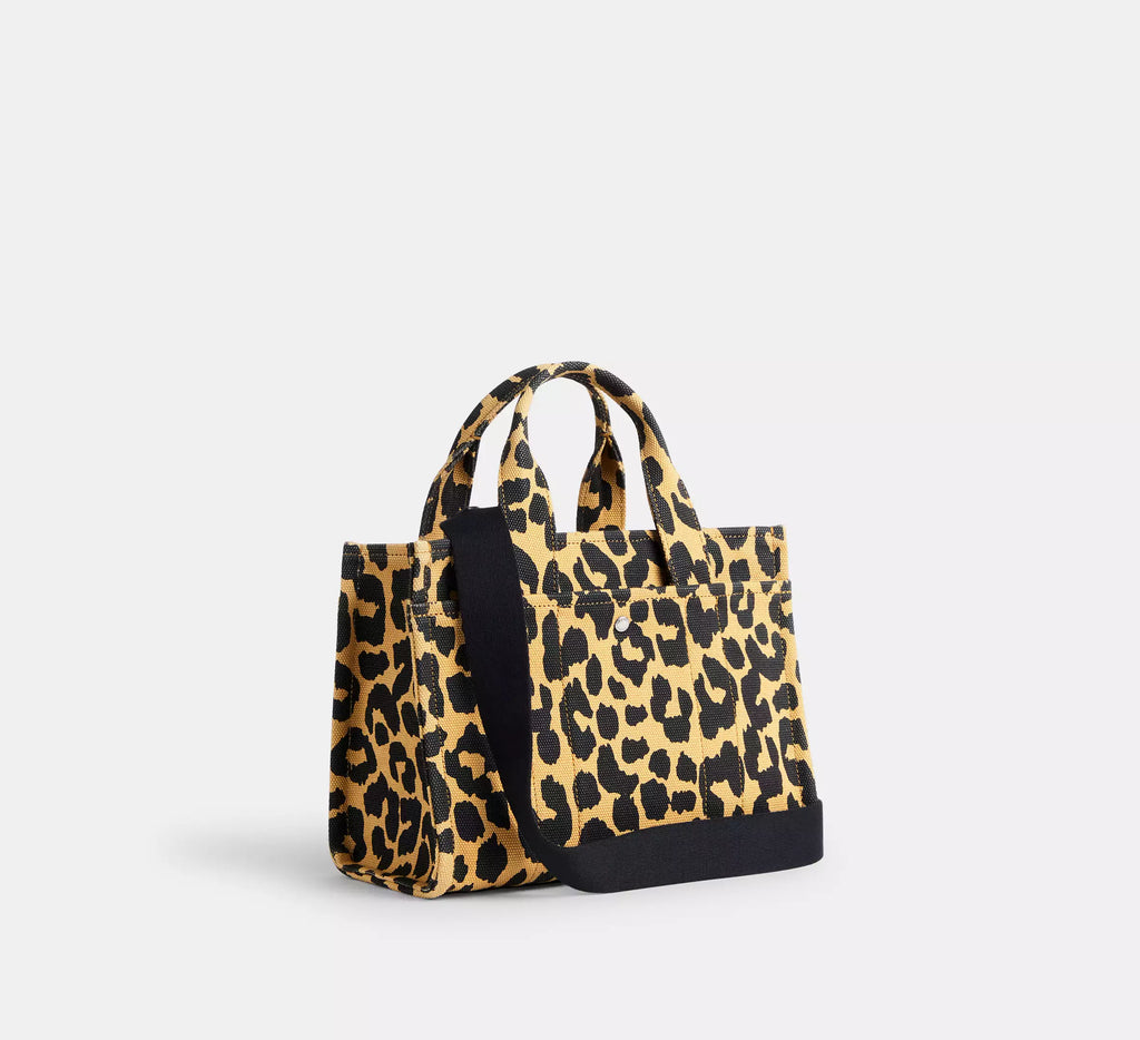 Coach Cargo Tote Bag 26 With Leopard Print