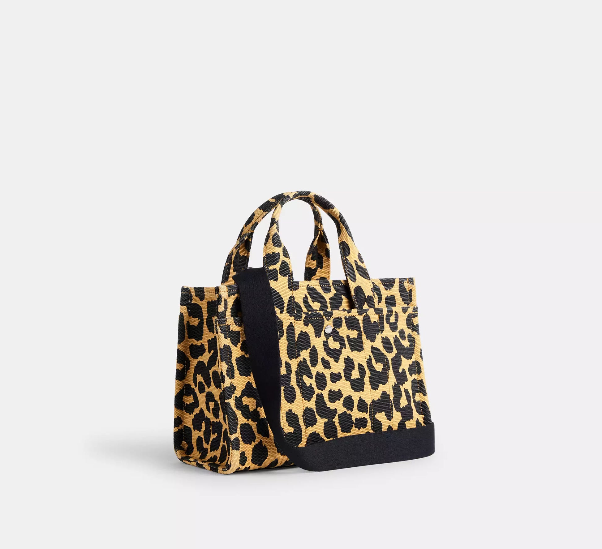Coach Cargo Tote Bag 26 With Leopard Print