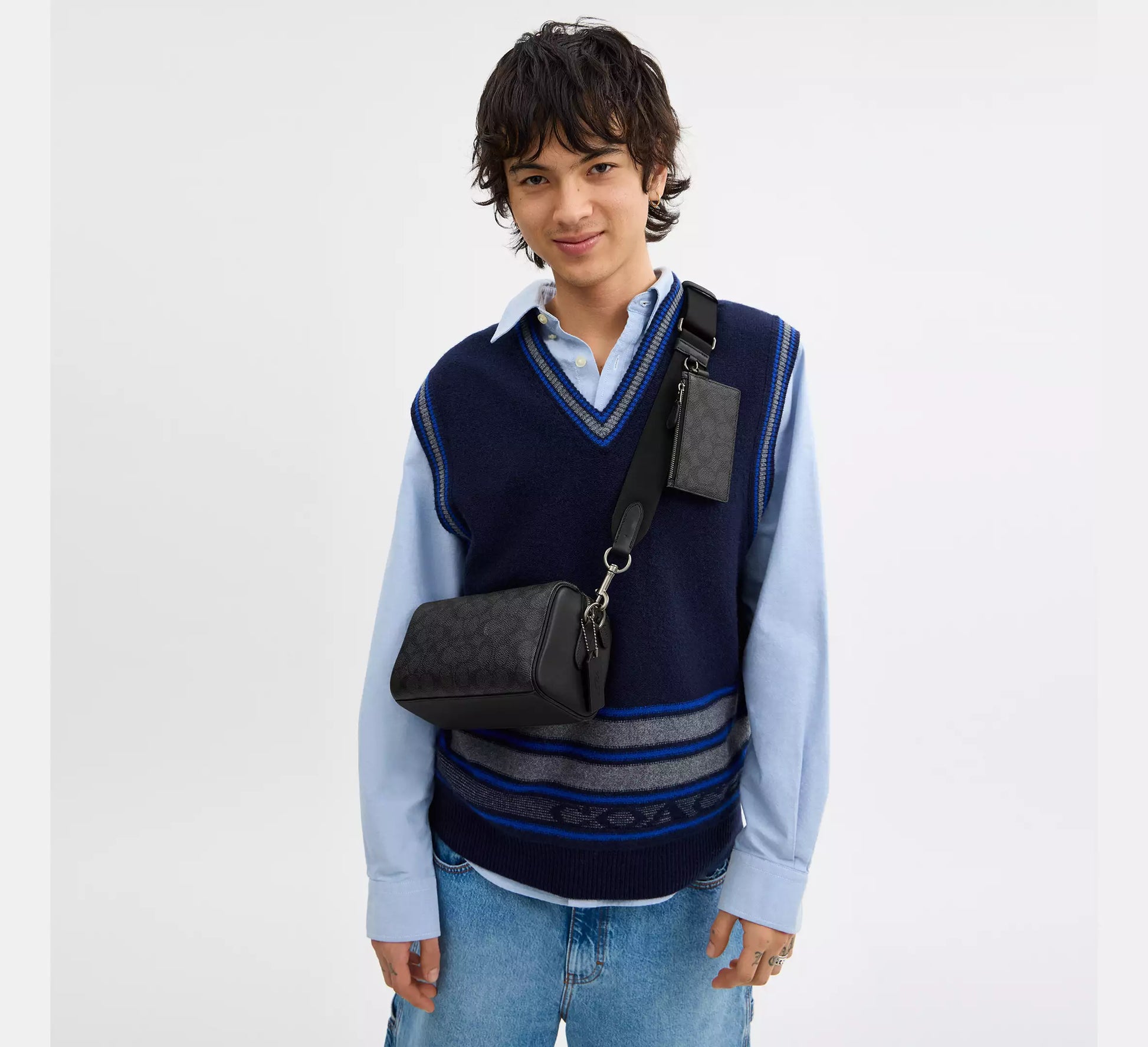Coach Axel Crossbody Bag In Signature Canvas
