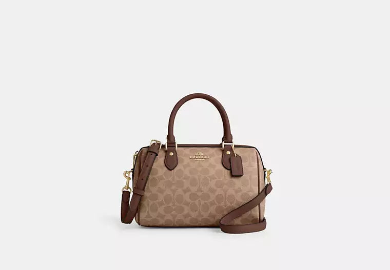 Coach Rowan Satchel Bag In Signature Canvas