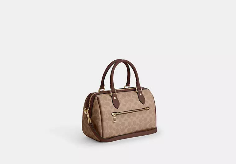 Coach Rowan Satchel Bag In Signature Canvas
