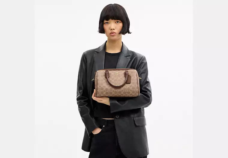 Coach Rowan Satchel Bag In Signature Canvas