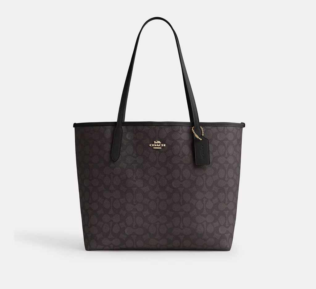 Coach City Tote Bag In Signature Canvas