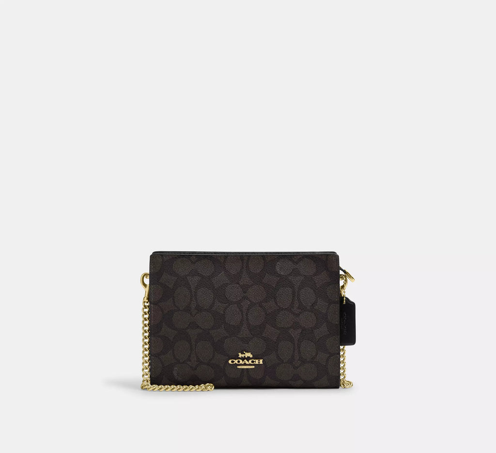 Coach Slim Crossbody Bag In Signature Canvas