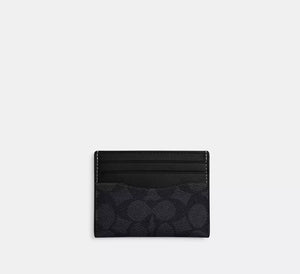 COACH Slim Id Card Case In Signature Canvas