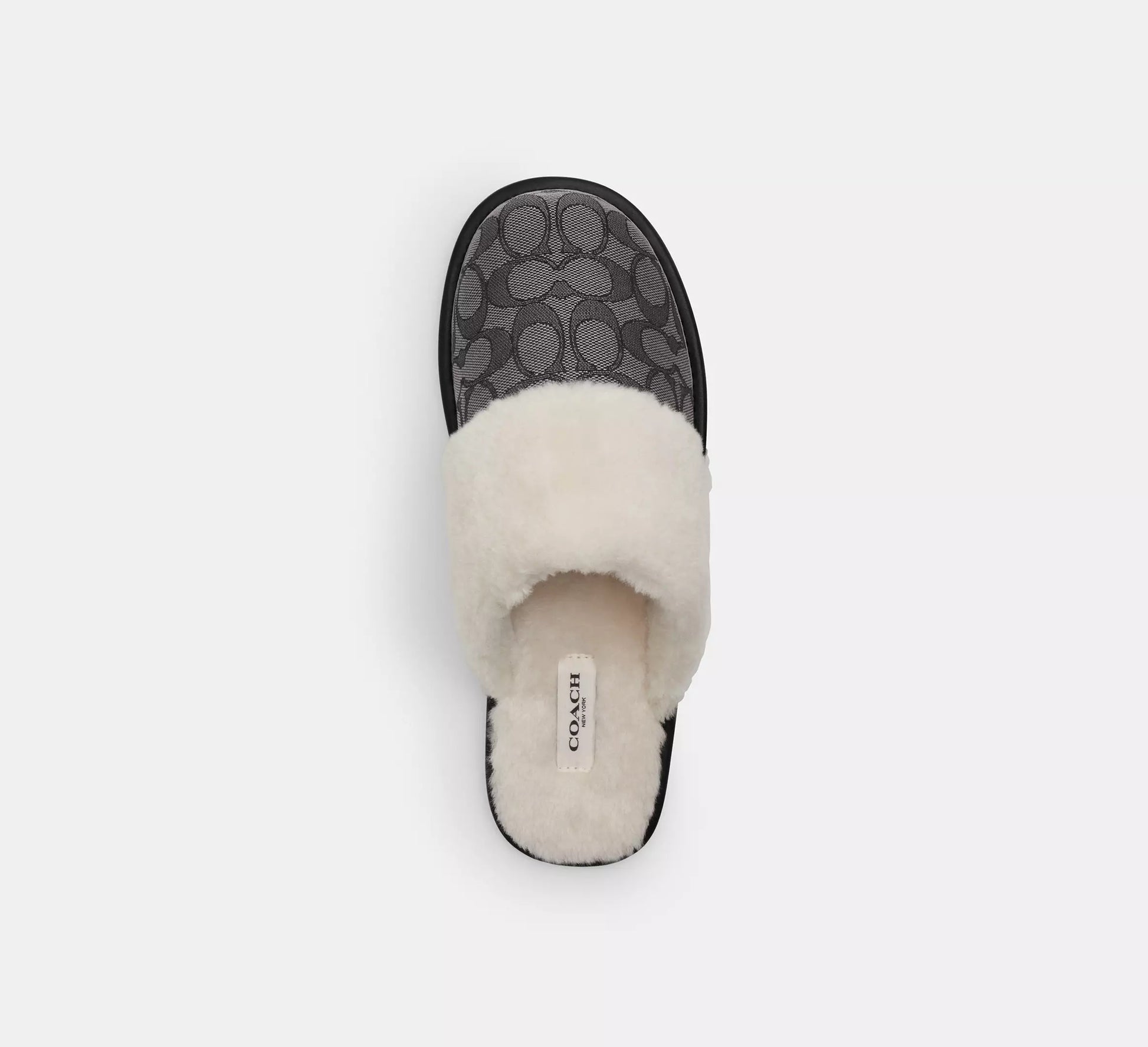 Coach Zena Slipper In Signature Jacquard