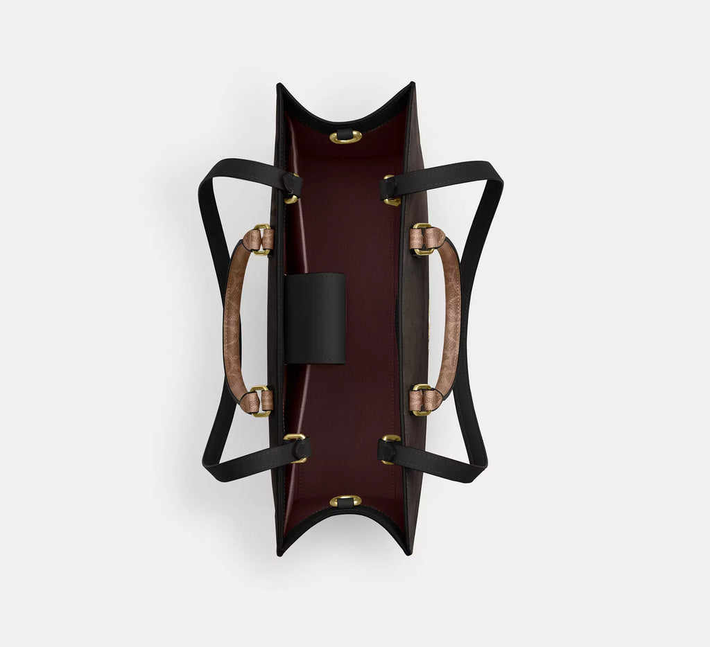 Maggie Tote Bag In Blocked Signature Canvas