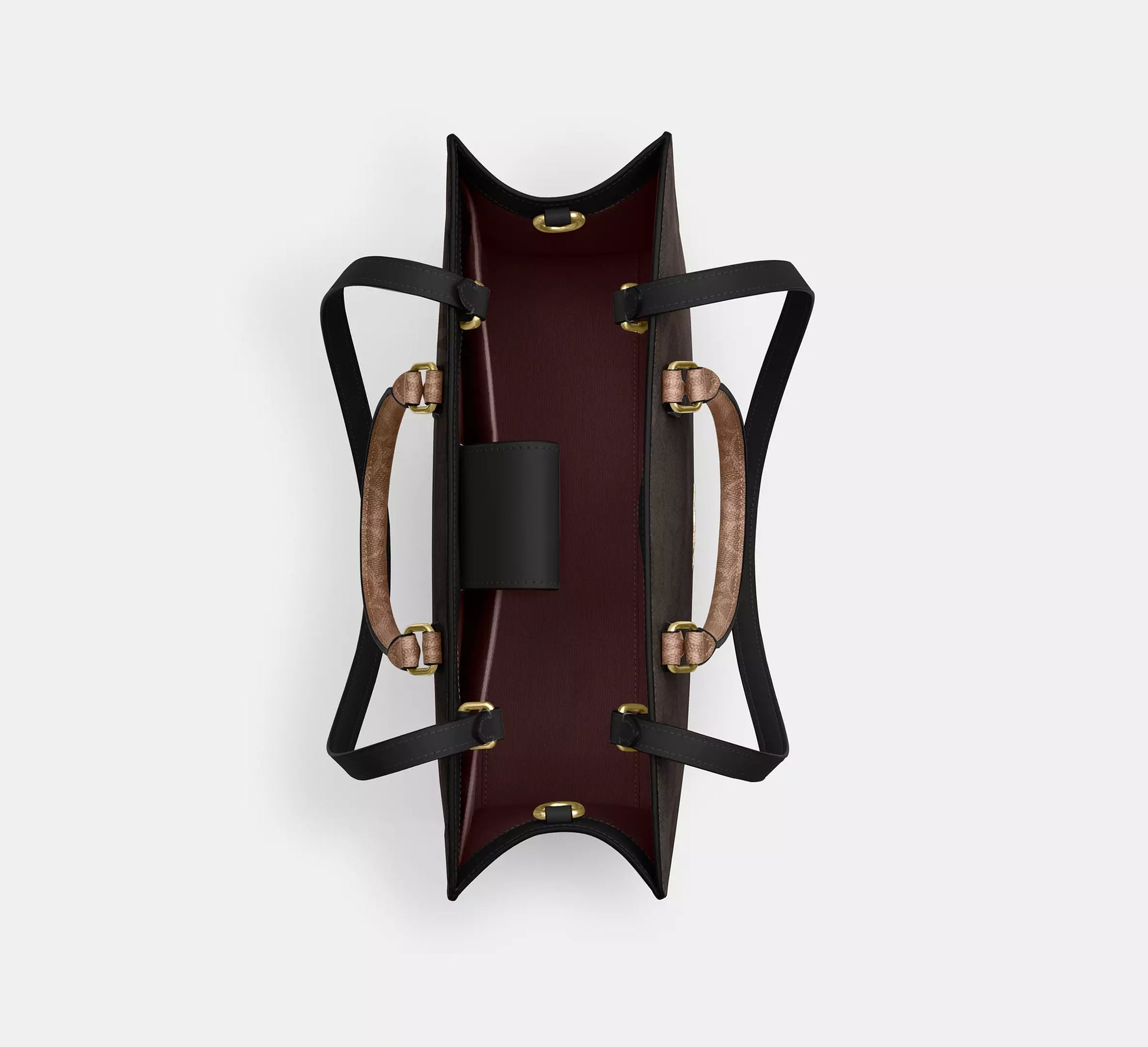 Maggie Tote Bag In Blocked Signature Canvas