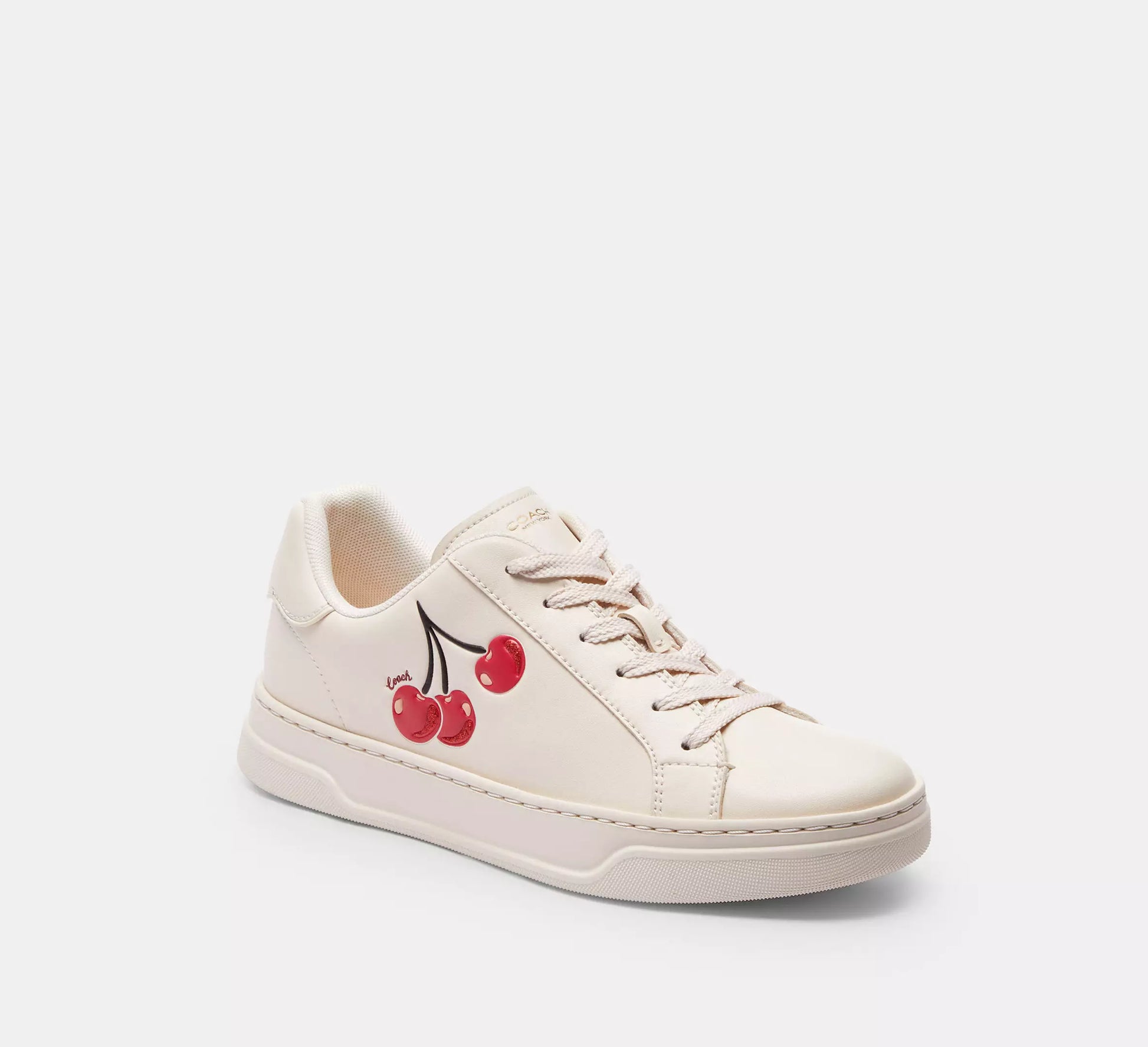 Coach High Line Sneaker With Cherry Print
