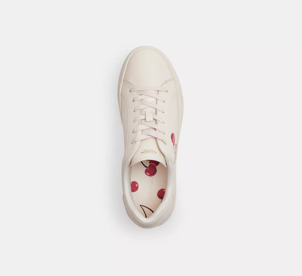 Coach High Line Sneaker With Cherry Print