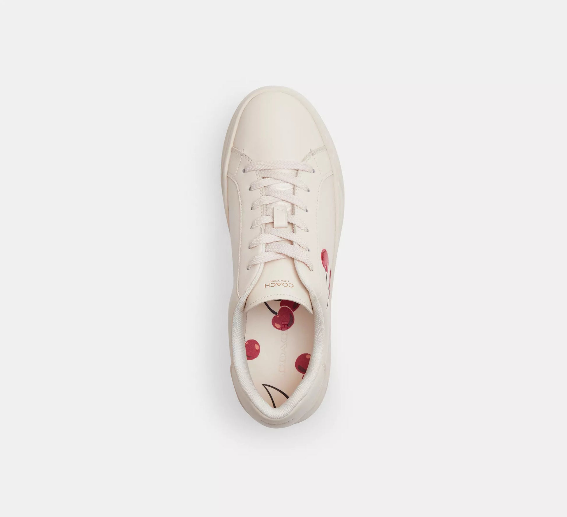Coach High Line Sneaker With Cherry Print